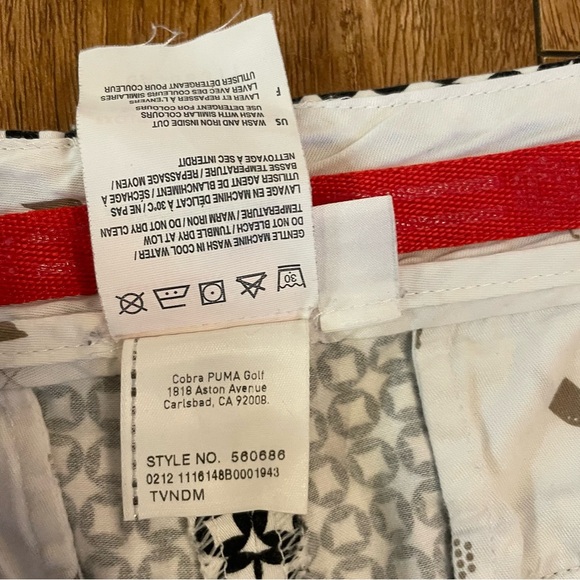 PUMA Women’s Black White Pink Bermuda Golf Shorts Size 0 - Picture 6 of 12